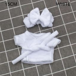 Cute Headband Pajamas For 10cm/15cm/20cm Doll Clothes Idol Doll Accessories Toys Sleep Clothes Bathrobe Bathrobe Birthday Gift