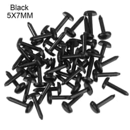 100pcs/lot Oval Round Plastic Eyes 4X5MM/5X7MM/3/5MM Needle Felting for Teddy Bears Dolls Animals Black Eyes Dolls Accessories