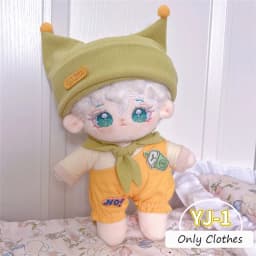 Cute Dress Up Jk Uniform Clothes for 20cm Cotton Plush Lolita Cross Dressing Clothing Skirt Fashion Casual Suit Socks Girl Toys