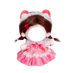 Cute Dress Up Jk Uniform Clothes for 20cm Cotton Plush Lolita Cross Dressing Clothing Skirt Fashion Casual Suit Socks Girl Toys