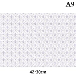 1:6 1/12 Dollhouse Wallpaper Miniature Wall Paper Stickers Decoration Flooring Furniture Decal Mini Floorboards Sticker 42x30cm