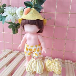 15cm Doll Pumpkin Pants Cotton Doll Shorts Cute Baby Clothes Joint Doll Bjd Doll Ob11 Clothes Handmade Lantern Pants