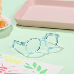 9cm Round Frame Miniature Eyewear Clear Lens Candy Color Eyeglasses Style For Blythe Doll Accessories Plush Doll Glasses
