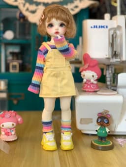 BJD doll clothes for 1/4 1/5 1/6 size cute doll sweater dress BJD doll clothes 1/4 1/5 1/6 suit doll accessories (3 points)