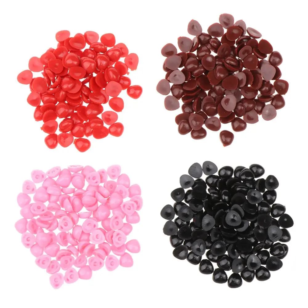 100pcs New DIY Tool Bear Buttons Plastic Triangle Nose Doll Noses Safety Parts Dolls Accessories