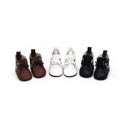 5cm Fashion PU Leather White/Black/Brown Boot for 1/6 BJD SD Dolls As For EXO Dolls Russian Handmade Toy Cloth Doll Accessories