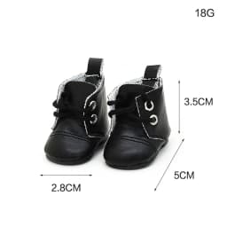 5cm Fashion PU Leather White/Black/Brown Boot for 1/6 BJD SD Dolls As For EXO Dolls Russian Handmade Toy Cloth Doll Accessories