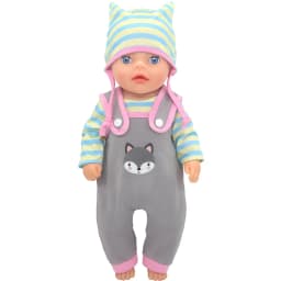Baby New Born Clothes Fit 17 inch 43cm Dolls Accessories Doll Outfits Jumpsuits Rompers Suit For Baby Birthday Gift Clothes Suit