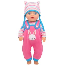 Baby New Born Clothes Fit 17 inch 43cm Dolls Accessories Doll Outfits Jumpsuits Rompers Suit For Baby Birthday Gift Clothes Suit