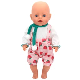 Baby New Born Clothes Fit 17 inch 43cm Dolls Accessories Doll Outfits Jumpsuits Rompers Suit For Baby Birthday Gift Clothes Suit