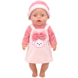 Baby New Born Clothes Fit 17 inch 43cm Dolls Accessories Doll Outfits Jumpsuits Rompers Suit For Baby Birthday Gift Clothes Suit
