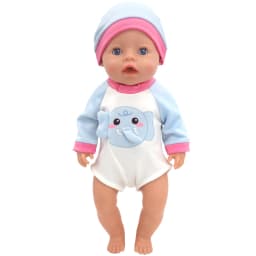 Baby New Born Clothes Fit 17 inch 43cm Dolls Accessories Doll Outfits Jumpsuits Rompers Suit For Baby Birthday Gift Clothes Suit