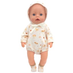 Baby New Born Clothes Fit 17 inch 43cm Dolls Accessories Doll Outfits Jumpsuits Rompers Suit For Baby Birthday Gift Clothes Suit