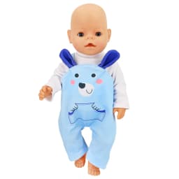 Baby New Born Clothes Fit 17 inch 43cm Dolls Accessories Doll Outfits Jumpsuits Rompers Suit For Baby Birthday Gift Clothes Suit