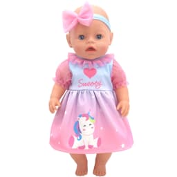 Baby New Born Clothes Fit 17 inch 43cm Dolls Accessories Doll Outfits Jumpsuits Rompers Suit For Baby Birthday Gift Clothes Suit