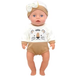 Baby New Born Clothes Fit 17 inch 43cm Dolls Accessories Doll Outfits Jumpsuits Rompers Suit For Baby Birthday Gift Clothes Suit