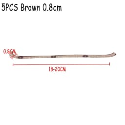 5Pcs 20cm Length Doll Eyelashes Black Brown Tawny Plush Eye Lash Doll Eyelashes Doll Parts Gifts Toy DIY Accessories
