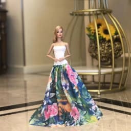 Pretty Doll Longuette Evening Dress For Babi 30 CM Doll Clothes Accessories,Toys For Girls,Birthday Present Christmas Gift