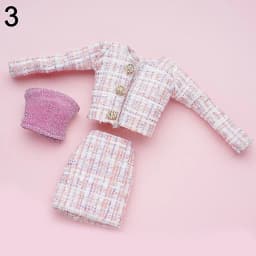 1/6 Doll Fashion Casual Clothes Winter Wear Elegant Coat Skirt Doll Wearing Set For 29~32 cm Doll Clothes Accessories DIY Gift