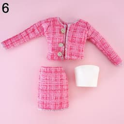 1/6 Doll Fashion Casual Clothes Winter Wear Elegant Coat Skirt Doll Wearing Set For 29~32 cm Doll Clothes Accessories DIY Gift