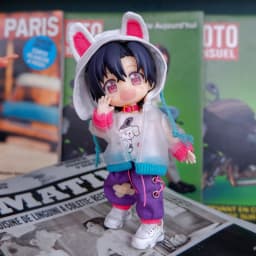 New Ob11 Doll Punk Style Clothing Dolls Cat Ear Casual Shorts Doll Clothes set For Nendoroids Ob11,Molly,Obitsu 11,1/12 Doll