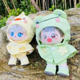 20cm Cute Yellow Duck Green Frog Raincoat Set Girls Fans Collection Gifts DIY Doll Clothes for 20cm Idol Doll Outfit Accessories