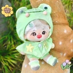 20cm Cute Yellow Duck Green Frog Raincoat Set Girls Fans Collection Gifts DIY Doll Clothes for 20cm Idol Doll Outfit Accessories
