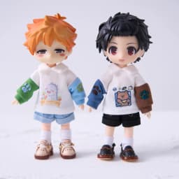 Ob11 Dolls Short British Style Jacket Clothes Pant Standing Collar Sweater Jeans Clothing For Ob11,Obitsu11,Molly,1/12 Bjd Doll