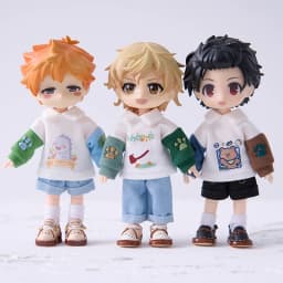 Ob11 Dolls Short British Style Jacket Clothes Pant Standing Collar Sweater Jeans Clothing For Ob11,Obitsu11,Molly,1/12 Bjd Doll