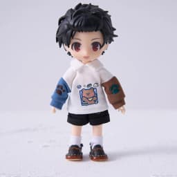 Ob11 Dolls Short British Style Jacket Clothes Pant Standing Collar Sweater Jeans Clothing For Ob11,Obitsu11,Molly,1/12 Bjd Doll