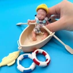 3.15 Inch 8 cm Full Silicone Body Mini Reborn Girl Handmade Lifelike Bebe Reborn Doll