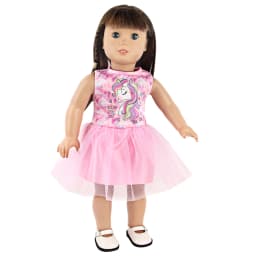 Lovely Cartoon Doll Accessories Dress Outfit Unicorn Clothing Skirt For 43Cm Rebirth Doll 18Inch Baby Girl Doll DIY Toy Gifts