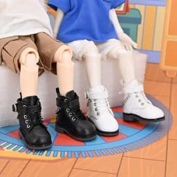 30CM Doll Shoes Fashion PU Leather Chain Boots For 1/6 bjd Doll Clothes Accessories Play House Kids Toys