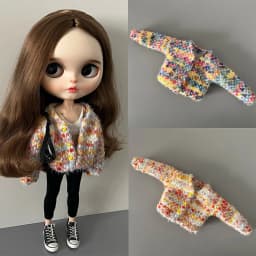 Handmade Ob22 24 Doll Knitted Sweater Doll Colorful Sweater Jacket For Blythes Ymy Licca Azones Ob24 Ob27 Fr Doll