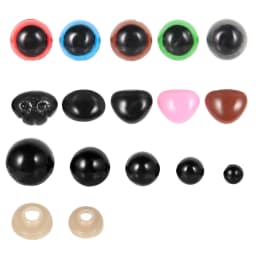 560/580Pcs Doll Making Eyes Plastic Button Eyes Multiple Sizes DIY Craft Stuffed Toy Eyes for Plush Toy Crochet Craft Dolls