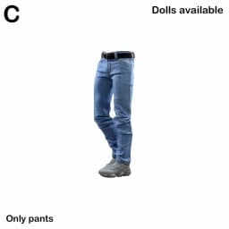 1/6 Male Jeans Overalls Work Pants Long Casual Pants Sport Shoes For 12 Inches TBLeague Soldier Action Figure Body Model