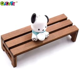 1:12 Dollhouse Mini Park Table Chair Miniature Bench Stool Rocking Chair Dolls House Furniture Accessories Kids Pretend Play Toy