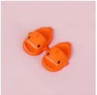 Pair Of 1:12 Dollhouse Miniature Things Cute Shark Slippers Doll Shoes Suit For Ob11 1/12 Bjd Doll Gsc DOD, YMY Doll Accessories