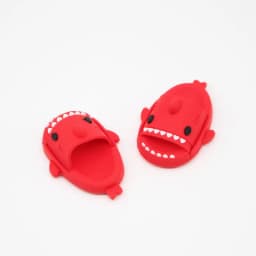 Pair Of 1:12 Dollhouse Miniature Things Cute Shark Slippers Doll Shoes Suit For Ob11 1/12 Bjd Doll Gsc DOD, YMY Doll Accessories