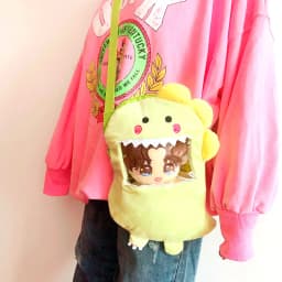20cm Cotton Doll Outgoing Single Shoulder Crossbody Bag Doll Outgoing Carrying Bag Doll Accessories Toys for Girls