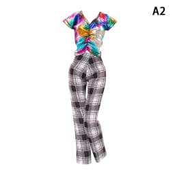 1Set Dollhouse Miniature Doll Dress / Short Skirt / Blouse Summer Wear Clothing For 30cm Dolls Fashion Clothes
