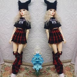 1/6 1/4 1/3 BJD Doll Clothes Y2K Punk Clothes Set with Accessories for 30cm 45cm 60cm Doll Dress up Clothes Outfit Girl Gift