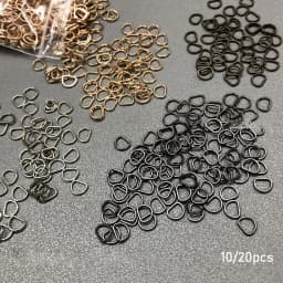 10/20pcs Newest 7mm Mini Ultra-small Belt D-Buckle Doll Bags Buckles Diy Doll Buttons Shoes Accessories