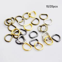 10/20pcs Newest 7mm Mini Ultra-small Belt D-Buckle Doll Bags Buckles Diy Doll Buttons Shoes Accessories