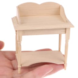 1/12 Wooden Miniature Blank Table Furniture Model DIY Dollhouse Accessory