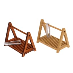 1Set 1:12 Dollhouse Miniature Wooden Bread Rack Cake Shelf Storage Box/Basket With Baking Clip DollHouse Scene Decor Accessories