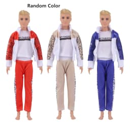 Kawaii 4 Items / Lot Fashion Ken Doll Suits Kids Toys Clothes Accessories For Boy Friend Ken DIY Dressing Birthday Present