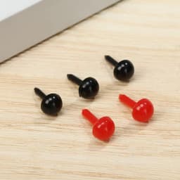 100Pcs Safety Oval Nose Plastic Stuffed Doll Eyes 3mm/4mm/5mm/6mm Plush Doll Eyes Safety Round Nose Animals Noses Accessories
