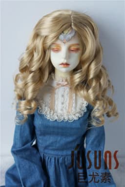 JD340 1/6 1/4 1/3 YOSD MSD SD Lady Roll curly Girlish Sauvage synthetic mohair BJD wigs 6-7" 7-8" 8-9" 9-10" doll accessories
