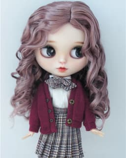 JD340 1/6 1/4 1/3 YOSD MSD SD Lady Roll curly Girlish Sauvage synthetic mohair BJD wigs 6-7" 7-8" 8-9" 9-10" doll accessories